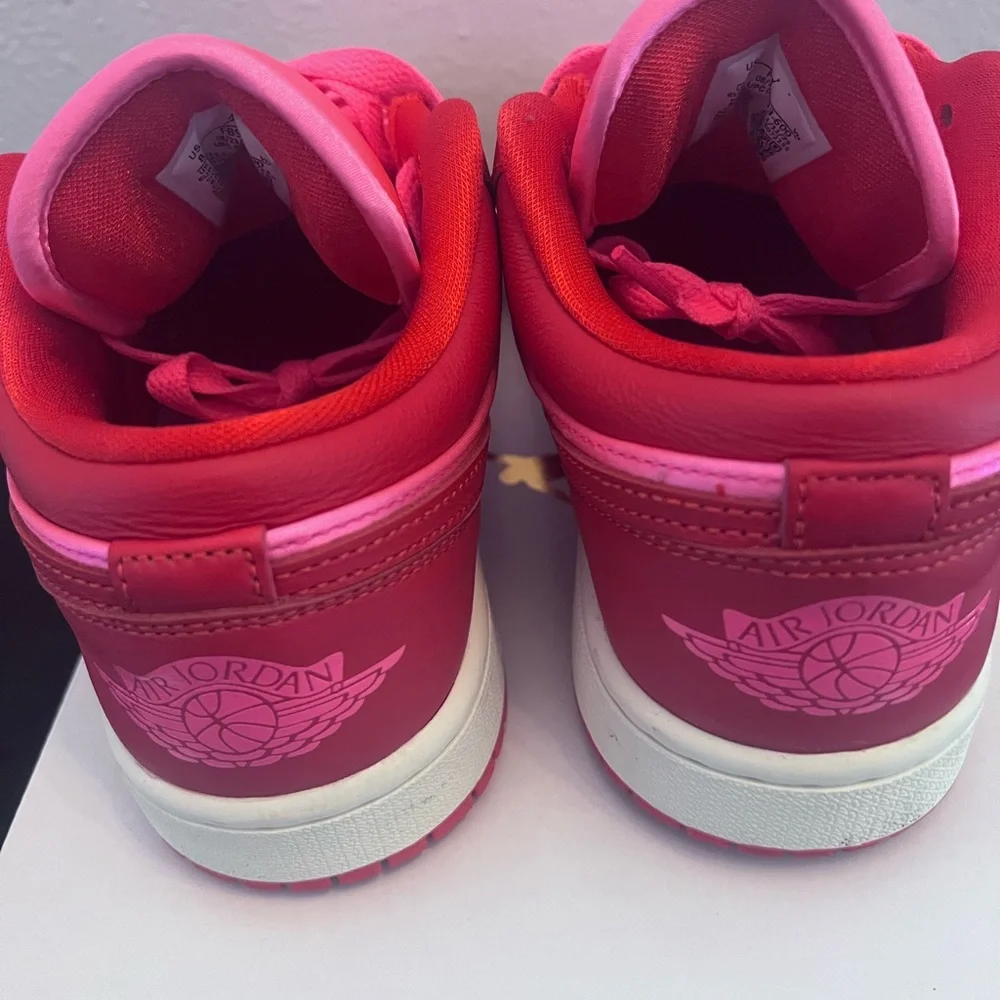 Nike Women’s Air Jordan 1 Low SE-Pink and Red. - Picture 3 of 6